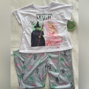 Girls WICKED Pjs, “Make Your Own Magic” Print Pajama Set, 2-Piece, Medium